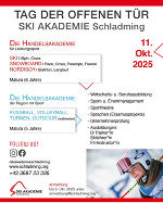 Tag der offenen Tür der Ski Akademie am 11.10.2025 © Skiakademie Schladming Tag der offenen Tür der Ski Akademie am 11.10.2025