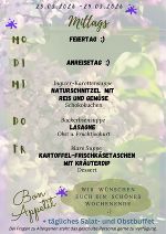 Speiseplan 22.Woche 2026 © JH-Plü designed via canva.com