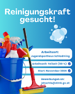 Wir suchen eine Reinigungskraft © Canva; JSH