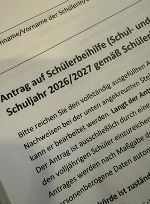 Bild vom Formular für Schul- und Heimbeihilfe