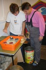 bei der Arbeit