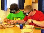 mit Simulationsbrille