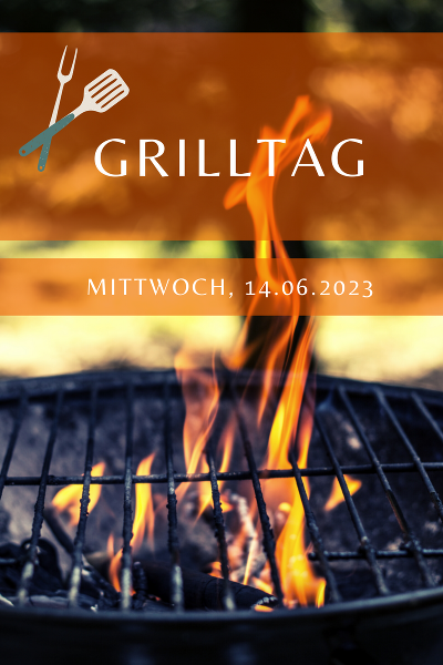 Photo mit Grillrost im Hintergrund: Grilltag im Jugendhaus am 14.06.2023