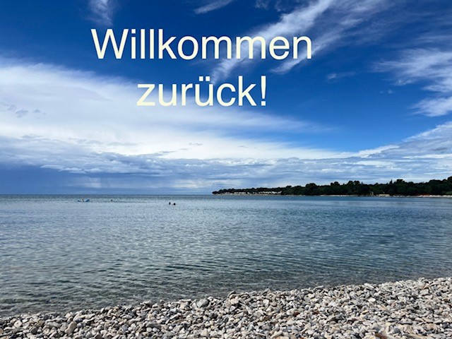 Blick auf das Meer - Willkommen zurück!
