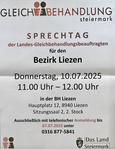 Sprechtag - Gleichbehandlung